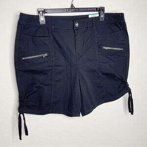 NWT Style & Co Black Core Shorts Mid Rise 7" Inseam Size 16 $39.50